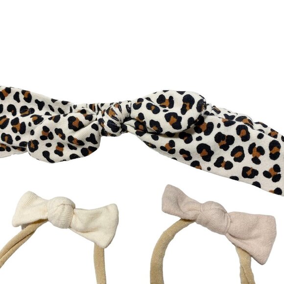 H&m Leopard Print Headband and Mini Bows Set - Picture 2 of 2